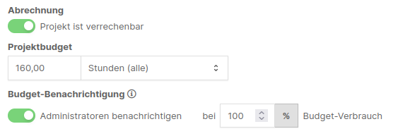 Benachrichtigung bei Budgetüberschreitung