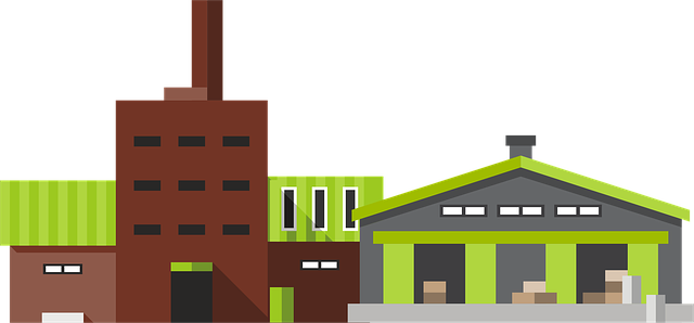 Illustration einer Fabrik