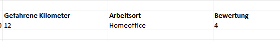 Zusatzfelder im Excel Export