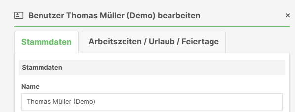 Berechtigungsstufen: Administrator, Manager und Mitarbeiter